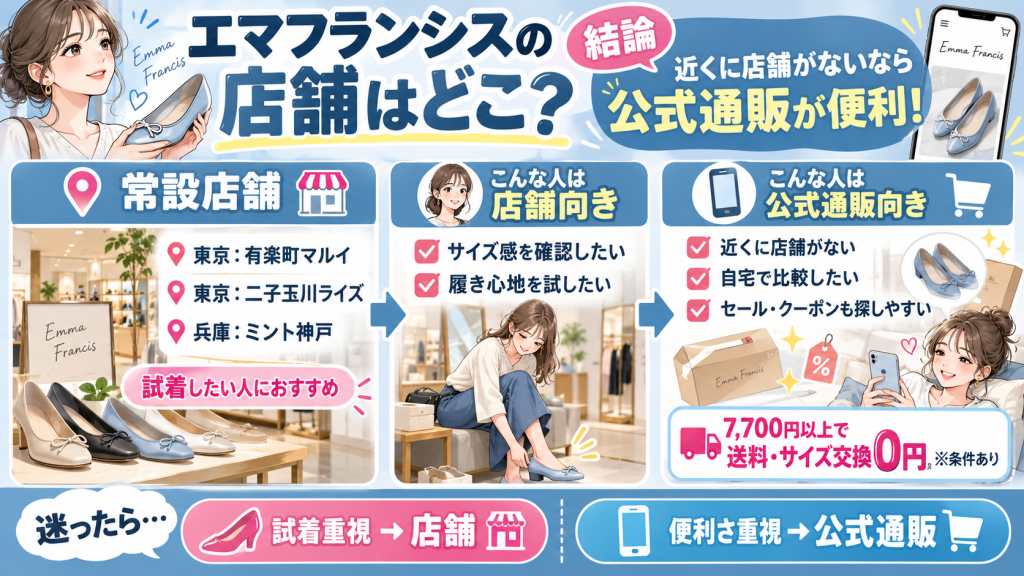 エマフランシスの店舗 まとめ